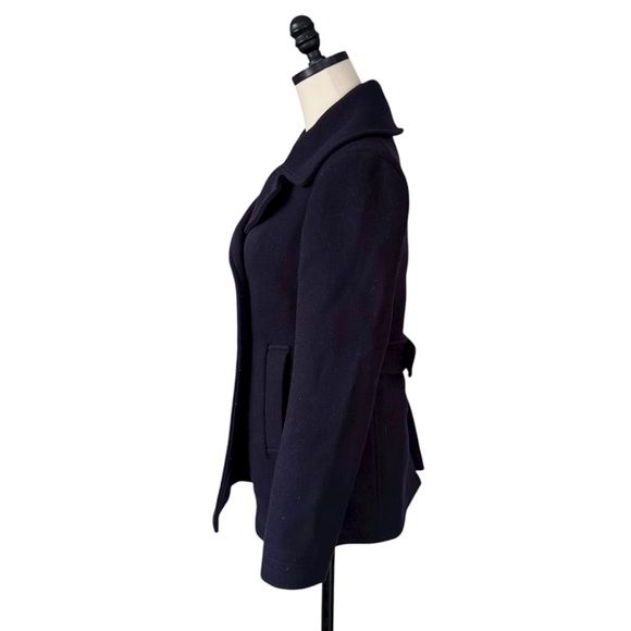 J Crew Navy Blue Nello Gori Stadium Cloth Wool Peacoat | 0 - Picture 4 of 11